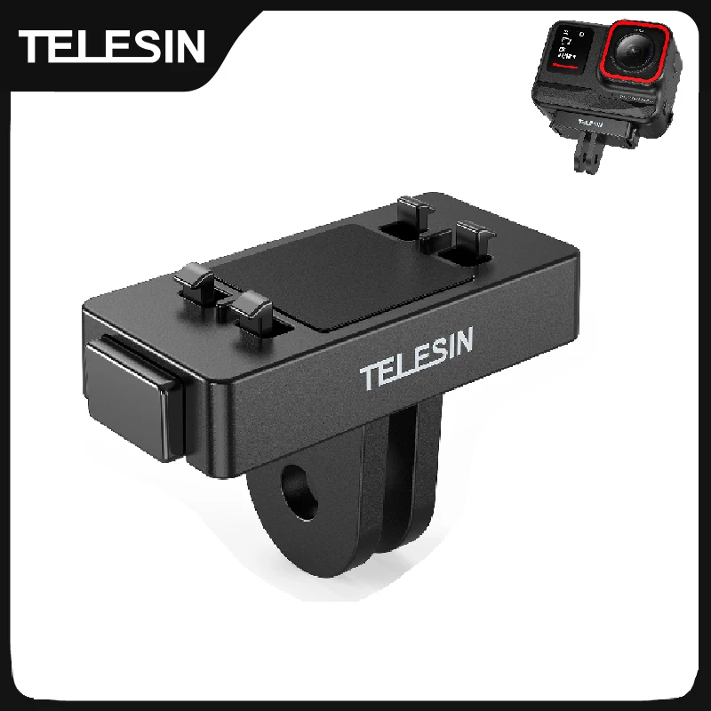 S92903d37209244108d7345d476c0a5050.webp TELESIN Magnetic Two Claw Adapter Action Camera Accessories For Insta 360 Ace Ace pro Adapter - Image 1
