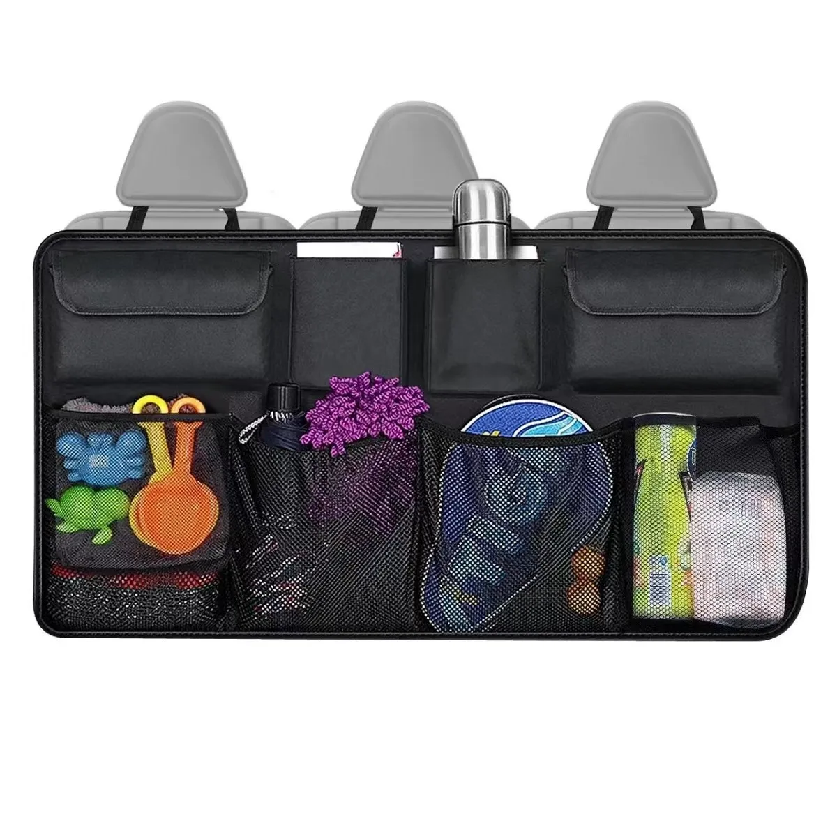 S92a621f911e842258093b0af0f1ec0751.webp JFBONIN Car Seat Back Storage Hanging Bag SUV Car Waterproof Storage Storage Box Mesh Pocket Car Interior Supplies - Image 1