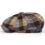 Unisex Retro Plaid Newsboy Caps Men British Painters Hats Spring and Autumn Berets Hip Hop Berets - Image 4