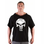 Men's T Shirts Fitness Men Bodybuilding  Shirt Batwing Sleeve Rag shirt Gym Fitness Muscle Running T shirt - Image 16