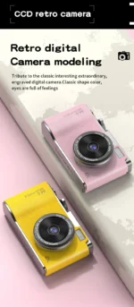 Digital Camera 4K HD Kid Camera 48MP Autofocus Vlogging Camera 2.4 inch Retro Fashion Portable Video Camcorder for Beginners - Image 13