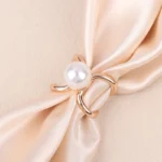 Fashion Scarves Buckle Women Brooches High-Grade Scarfs Buckles Steel Ring Scarf Clip Metal Brooch Clothes Corner Knotted Button - Image 6