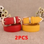 Women's Trousers Belt  Leather Trend White Belt Fashion High Quality Trouser Belts Solid Vintage Pin Buckle Ladies Strap LB2146- - Image 13