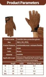 Work Gloves for Men, Work Gloves Men Heavy Duty ,Firm Grip Work Gloves,Puncture Resistant,guantes de trabajo para hombre - Image 9