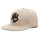 Men's and women's flat brimmed hatsStreet Embroidery Letter NYHip hop flat brimmed hat with adjustable styleFashionable - Image 7