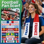 Football Game Scarf, National Flag Scarves, Fan Cheering Props, Flag Scarves, Football Match Scarves, Party Supplies