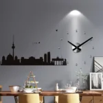 Spain Large Wall Clock Modern Design Metal Luxury Wall Watches Clocks DIY Home Decor Silent Living Room Orologi Da Parete Gift - Image 2