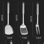 Kitchen Cookware Cooking Utensils Stainless Steel Shovel Soup Spoon Turner Utensils Dinnerware Cooking Tool Kitchen Gadgets