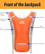 Bicycle Bike Cycling Backpack Day Pack Water Bag Storage Knapsack Trail Running Climbing Jogging Hydration Bladder Rucksack - Image 14