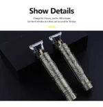 Retro T9 Original Haircutting Machine Set Jackets Trimmer Men's Electric Shaver Male Lence Pro Barber Shaver for Sensitive Areas - Image 22
