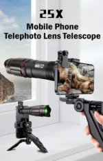 25X Phone Telephoto Lens Kit Phone Holder Portable Tripod Stabilizer Highpower Zoom Concerts Contest Outdoor Observation Animal - Image 9