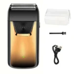 Professional Electric Shaver for Men, Rechargeable Double Foil Shaver for Home, Ideal Gift for Boyfriends, Fathers or Brothers - Image 8