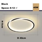 Modern LED Room Decoration Ring Ceiling Light Living Room Bedroom Dining Room Ceiling Lamp Indoor Lighting Decorative Lamps - Image 11