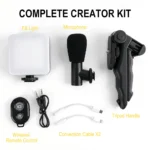 Smartphone Vlogging Kit Led Video Light Camera Rechargeable Fill Lights Portable Photography Lighting For Live Stream Video - Image 8