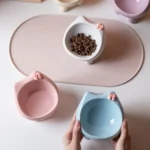 Cat Supplies Bow-Tie High-Leg Cat Bowls Large-Diameter Anti-Slip Dog Feeder Dish Cute Neck Protection Pet Food Bowls Home - Image 3