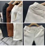 Casual Slim Fit Men's West Pants Thin Non-Ironed Business Suit Pants Comfortable Lightweight Breathable Cotton Summer Leisure... - Image 15