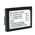 1300mAh 3.7V EN-EL2 Battery for Nikon Coolpix 3500 3200 3100 2500 EN EL2 Camera Batteries - Image 15