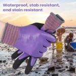 Latex Gloves protective work gloves Safety Work Gloves for Women Work Cleaning Kitchen Cooking Gardening Oven Seafood - Image 3