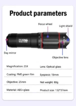 25X Phone Telephoto Lens Kit Phone Holder Portable Tripod Stabilizer Highpower Zoom Concerts Contest Outdoor Observation Animal - Image 19