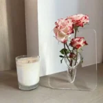 Frame Flower Vase - Clear Acrylic Vase for Flowers, Modern Art Vases for Home Decor, Decorative Vases for Desktops Bookshelf - Image 4