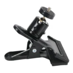 Camera Clip Professional Photography Accessories Camera Clamp Mount Flash Holder with 360 Swivel Ball-Head Threaded Screw - Image 8