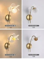 LED Wall Lamp Modern Luxury Flower Shaped Decorative Light Bedroom Bedside Study Dining Room Living Room Background Wall Lamp - Image 23