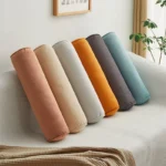 Round Bed Pillows Roll Cover Head Leg Back Lumber Support Light Travel Column Bolster Pillowcase Cylindrical Cushion Covers - Image 28