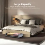 Under Bed Storage Container with Lids and Wheels Multifunctional Home Clothes Storage Bins Visible Dustproof Underbed Drawers - Image 3