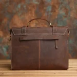 NASVA Genuine Leather Men's Briefcase Retro Handbag Shoulder Laptop Bags Office Bags Document Bags - Image 5
