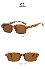 Women's Square Sunglasses 2024 New Sunglasses Fashion Sunglasses Street Photography Sunglasses Trendy Fashion - Image 22