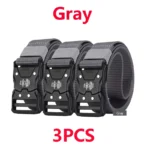 Genuine Tactical Belt Men's Buckle Quick Release Nylon Canvas Military Belt Casual Outdoor Sport Training Braided Waist Belt - Image 12