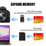 Secure Memory Card 16GB/32GB/256GB/512GB and Micro SD Card SD Cards TF Cards Rapid Transfer Class 10 for Surveillance - Image 2