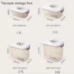 Food Vacuum Storage Box Airtight Container - Reusable Kitchen Storage Box with Drain Net and Vacuum Pump To Keep Food Fresh - Image 5