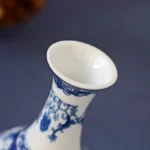 Ceramics Flower Vase Decoration Home Blue And White Vases For Wedding Decor Living Room Ornaments Table Desktop Retro Art Crafts - Image 6