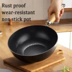 Frying Pan Multi-Functional Non-Stick Household Outdoor Stir-Fry Cooking Pans Induction Cooker Gas Universal Pot Kitchen Tools - Image 2