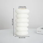 Nordic Vases Pure White Plastic Vases Imitation Ceramic Flower Vases Desktop Flowerpot Wedding Decor Home Ornament - Image 17