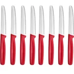Steak Knives Set of 4/6/8 Stainless Steel Serrated Round Tip Fruit And Vegetable Paring Baking Toast Serrated Bread Knives - Image 11