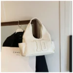 2024 New Women's Tote Bags Trendy Versatile Commuting Large Capacity One Shoulder Bag Summer Casual Solid Color Female Handbags - Image 58