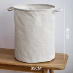 Foldable Fabric Laundry Basket Home Use Dirty Clothes Hamper Toy Storage Basket Wash Tub Bedroom Utility Storage Basket - Image 13