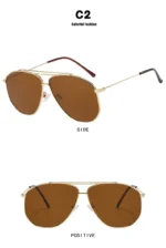 Toad Shaped Sunglasses 2025 Large Frame Fashion Trendy Sunglasses Metal UV400 Sunglasses - Image 13