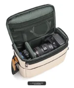 Camera bags, outdoor travel camera shoulder bags, waterproof, camera bags with detachable partitions and shoulder straps - Image 19