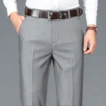 New Men's Classic Straight Leg Business Suit Pants Solid Formal Occasion Office Pants Male High Quality Baggy Trousers Plus Size - Image 8