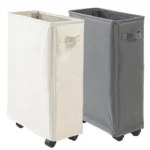 Foldable Laundry Baskets 42L Freestanding Narrow Corner Bin with Handle Dirty Clothes Storage for Washing Toys Clothes Towels - Image 9