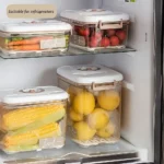 Food Vacuum Storage Box Airtight Container - Reusable Kitchen Storage Box with Drain Net and Vacuum Pump To Keep Food Fresh - Image 2