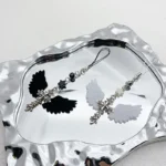 Retro Mobile Phone Straps Charm Cross Angel Wings Keychain Lanyard For iPhone Case Camera Bags Decoration Women Gift - Image 2