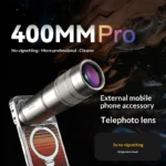 ED Low Dispersion 400mm Telephoto Lens, Fotorgear Pro with 13 Elements & 35mm Prism, No Vignette, IOS Stabilization for Phone - Image 2