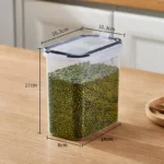 Food Storage Containers with Lids Stackable Treat Box Containers for Kitchen Pantry Organization Containers for Rice Dispenser - Image 12