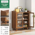 Shoe cabinet, shoe rack  household, simple indoor storage artifact, space-saving entry, and dust-proof dormitory. - Image 4