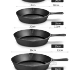 Cast Iron Frying Pan,14/16/20cm Non-stick Skillet Kitchen Fry Pot Breakfast Pan Omelette Pancake Pot Induction Cooking Cookware - Image 12