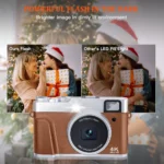 4K Digital Camera Auto Focus 48MP Vlogging Camera for YouTube and Anti-Shake Video Camera with Viewfinder Flash & Dial - Image 5